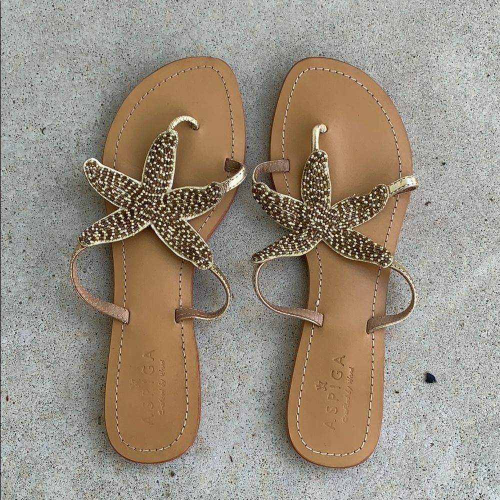 Aspiga starfish sandals size 38, Us size 8